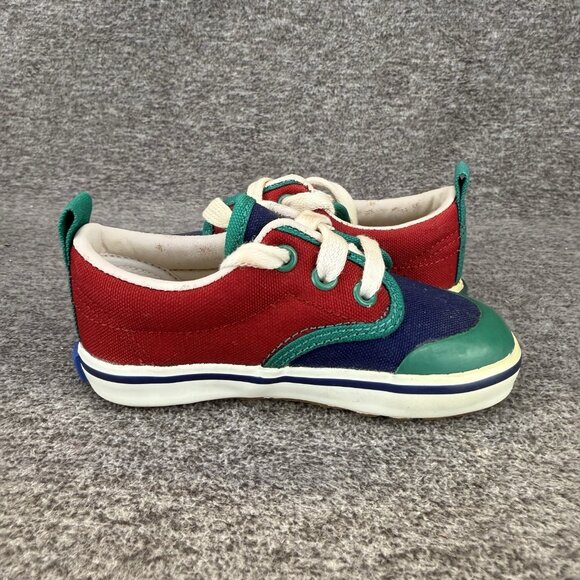 ✅VTG KEDS Sneakers Toddler Sz 5.5M SCOOTER Multicolored Canvas Shoes DISCOLORED - Picture 13 of 14